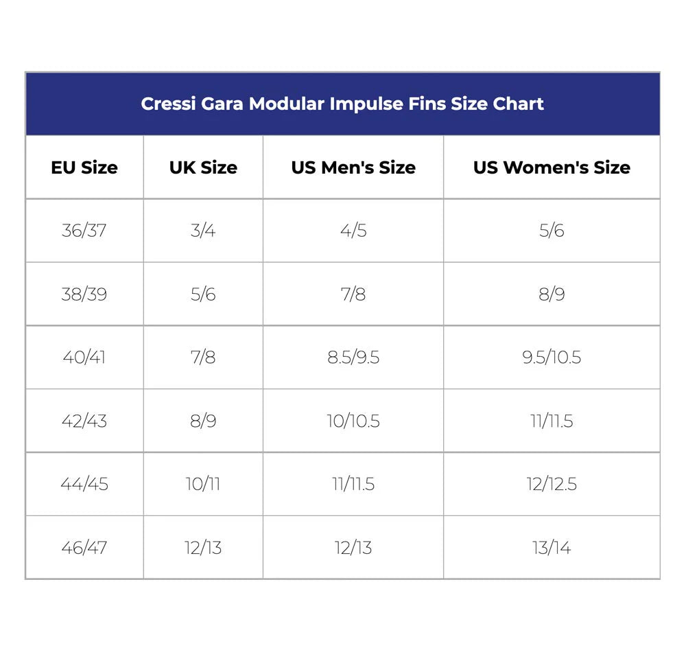 Cressi Gara Modular Impulse Fin